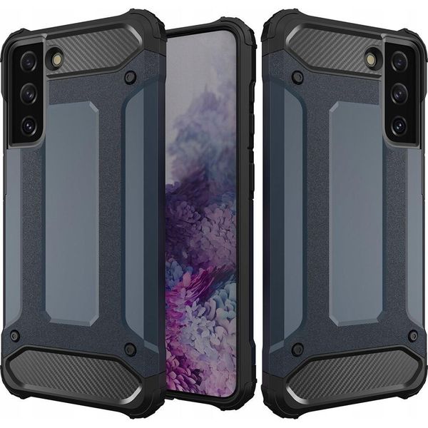 Custodia Hybrid Armor Per Samsung Galaxy S23 Coperta Ibrida Blindata Blu-image