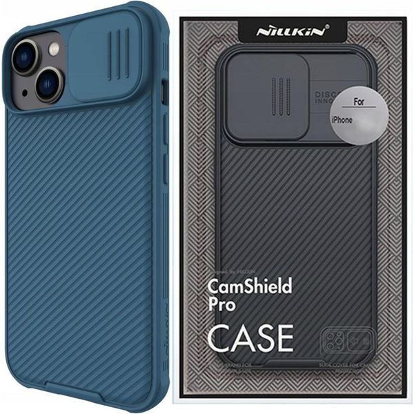 Nillkin Camshield Pro Custodia Magnetica Per Fotocamera Iphone 14 Plus Blu (Con Magsafe)-image