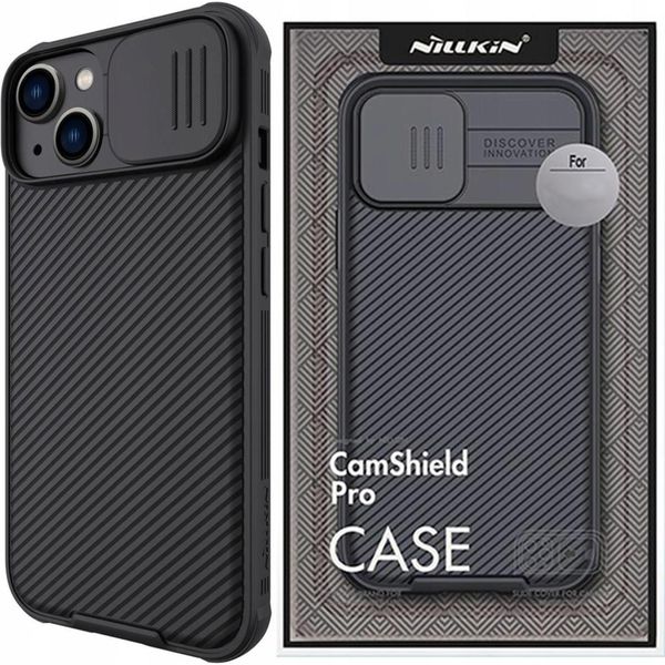 Nillkin Camshield Pro Custodia Magnetica Per Fotocamera Iphone 14 Plus Nero (Con Magsafe)-image
