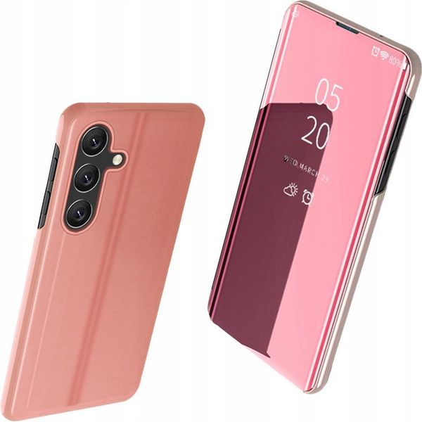 Custodia Clear View Samsung Galaxy A54 5G Con Flap Rosa-image
