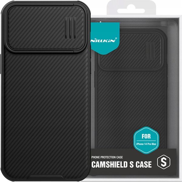 Nillkin Camshield S Custodia Iphone 14 Pro Max Coperchio Blindato Per Fotocamera Nero-image