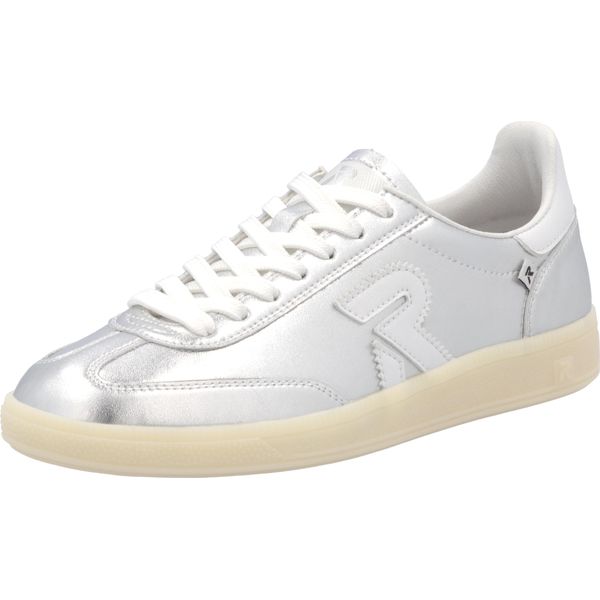 Rieker Scarpe Da Ginnastica Basse Donna Argento Pelle Liscia Taglia: 42-image