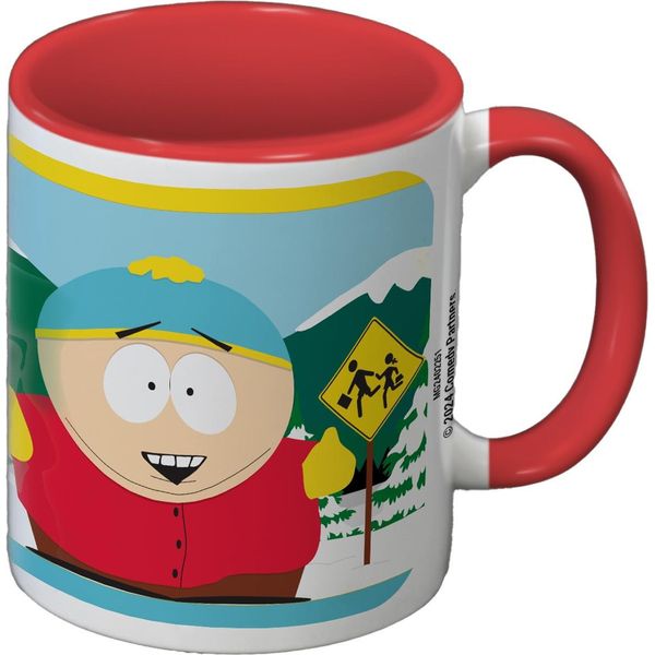 South Park - Tazza Da Caffè, Bicolore, Eric Cartman PM12314 (Taglia Unica) (Blu Cielo/Rosso)-image