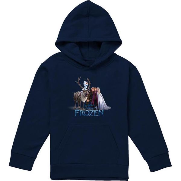 Frozen - Felpa Con Cappuccio Per Bambini TV21584 (128) (Nero)-image