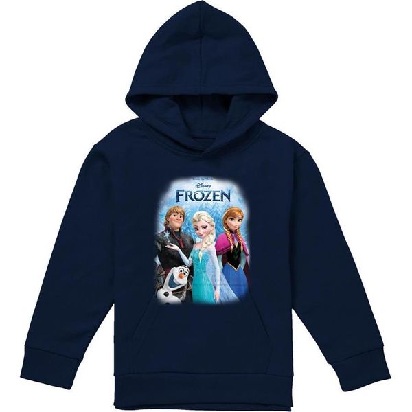 Frozen - Felpa Con Cappuccio Per Bambini TV21585 (116) (Nero)-image