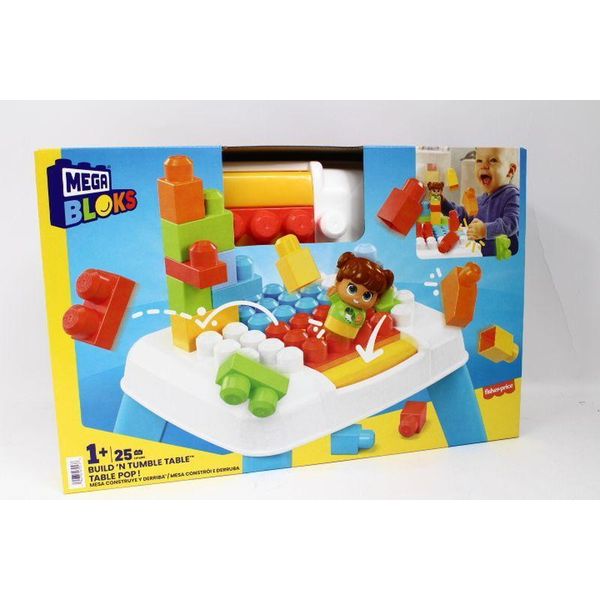 Set Di Costruzioni Mega Bloks Tavolo Da Costruzione E Da Burattatura Con 2 Funzioni Di Burattatura-image