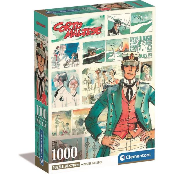 Clementoni Corto Maltese Puzzle 1000 ElementóW - Oryginalny Produkt Do Relaksu-image
