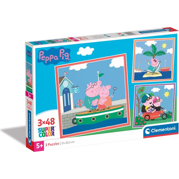 Puzzle Cle 3X48 Quadrato Peppa Pig 25293-image