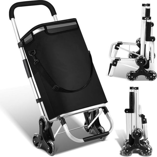 Carrello Spesa Jopassy Carrello Spesa Pieghevole Carrello Portatile Leggero Con Funzione Di Montascale 40 L-image