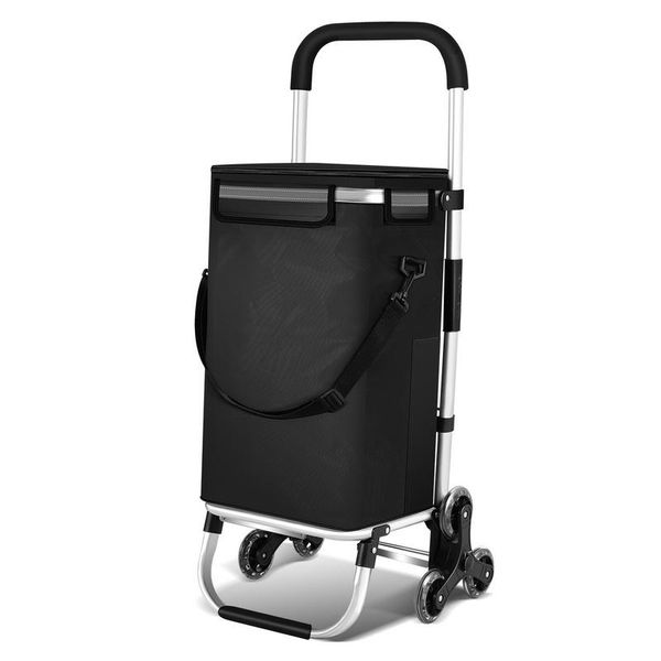 Hengda Carrello Spesa 3In1 Con Ruote 40L Fino A 40 Kg Carrello Spesa Carrello Spesa Con Vano Refrigerato 6 Ruote-image