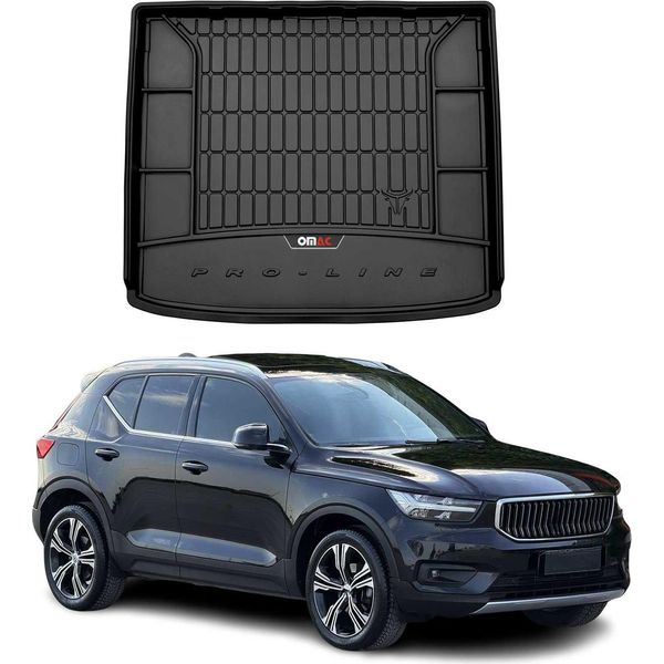 Omac Rivestimento Del Bagagliaio In Gomma Per Volvo XC40 2017-2025 Rivestimento Del Bagagliaio In Tpe Nero-image