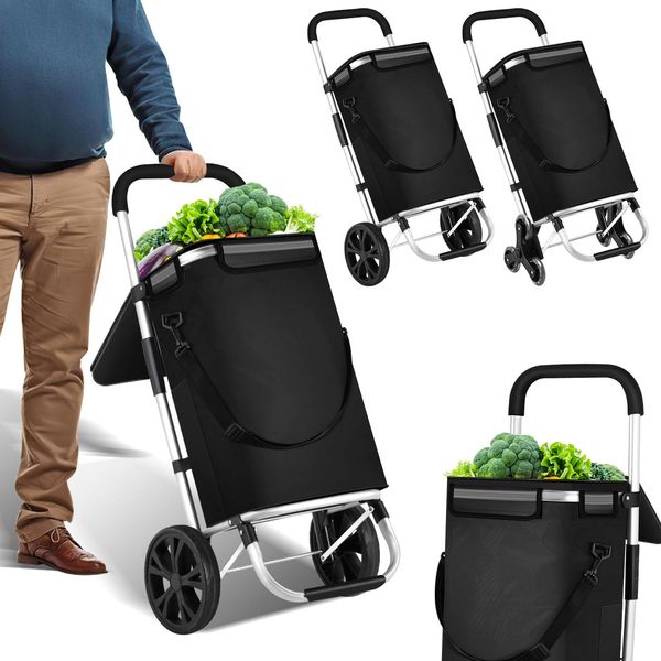 Carrello Tolletour, 2 Ruote, Con Scomparto Refrigerato, Shopper Pieghevole-image