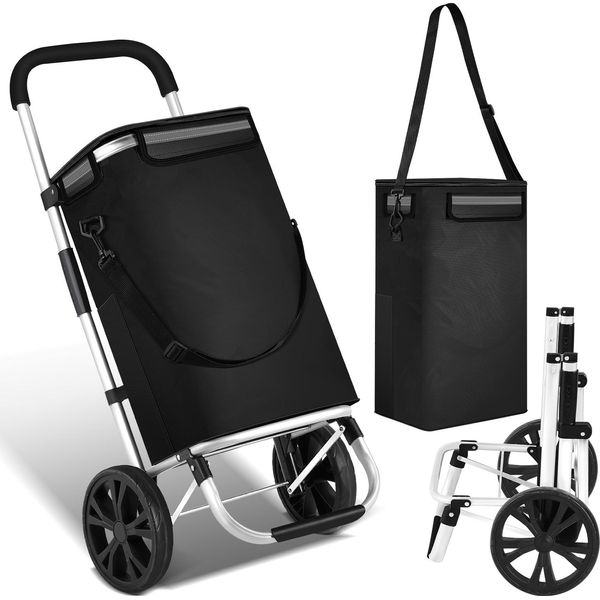 Carrello Spesa Hengda, 2 Ruote, Con Scomparto Refrigerato, Shopper Pieghevole-image