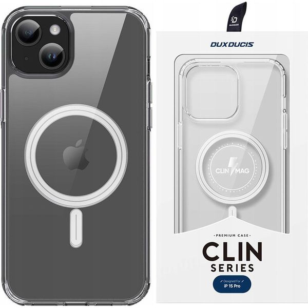 Custodia Per Iphone 15 Plus Con Magsafe Dux Ducis Clin - Trasparente-image
