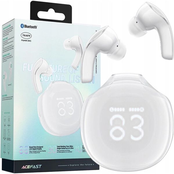 Acefast T9 Cuffie Senza Fili Bluetooth 5.3 In-Ear - Bianco-image