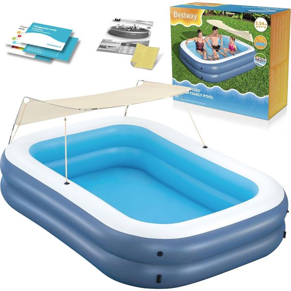 Bestway® Family Pool Summer Bliss™ Con Parasole 254 X 178 X 140 Cm-image