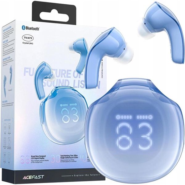 Acefast T9 Cuffie Senza Fili Bluetooth 5.3 In-Ear - Blu-image