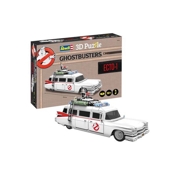 Revell 3D Puzzle Ghostbusters Ecto-1, Filmfahrzeug, 3D-Steckpuzzle, 120 Teile, 00222-image