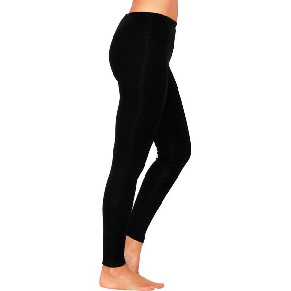 Leggings Lunghi Da Donna Pantaloni Lunghi In Cotone RöRe Intimo Uomo Nero Xxl-image