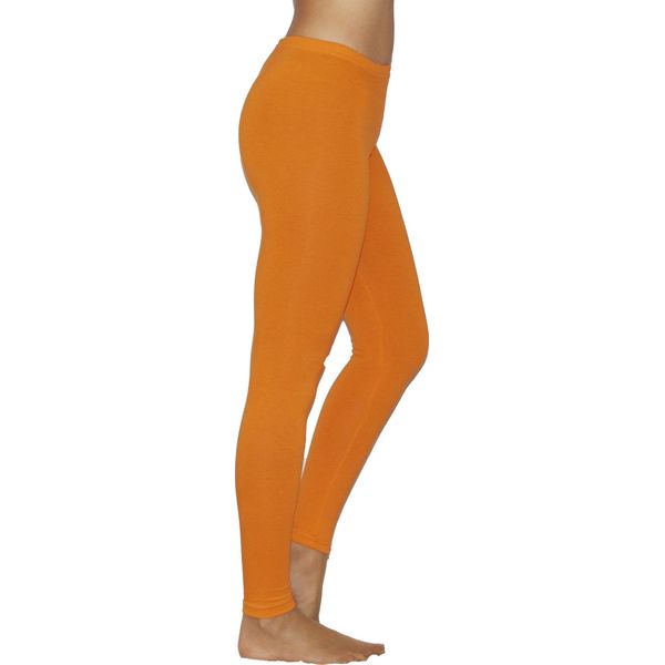 Leggings Lunghi Da Donna Leggings Lunghi In Cotone Pantaloni RöRe Biancheria Intima Da Uomo Arancione L-image