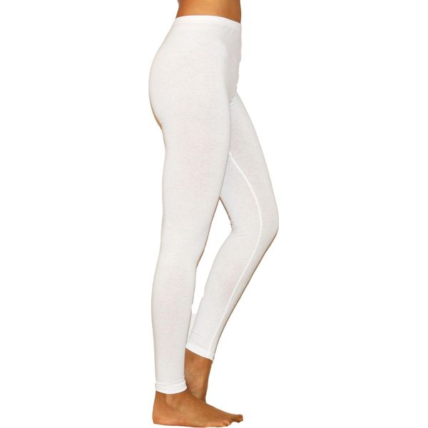 Leggings Lunghi Da Donna Pantaloni Lunghi In Cotone RöRe Biancheria Intima Da Uomo Bianco Xl-image
