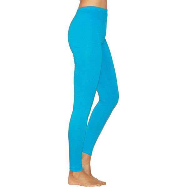 Leggings Lunghi Da Donna Leggings Lunghi In Cotone Pantaloni RöRe Biancheria Intima Da Uomo Light Blue L-image