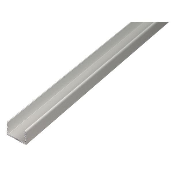 Alberts 030920 Profilo A U, Autobloccante, Alluminio, Anodizzato Argento, 1000 X 24,6 X 24 Mm-image