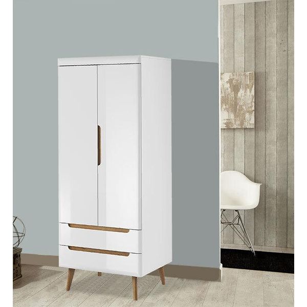 Armadio Multiuso Armadio Multiuso 80Cm Bianco Lucido Rovere Riviera-image