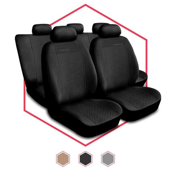 Coprisedili Auto Coprisedili Auto Universali Per Fiat Seicento Nero Prestige-image