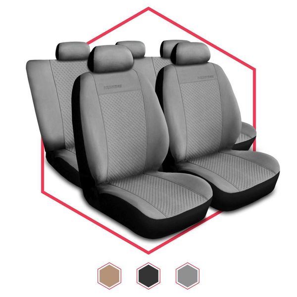 Coprisedili Auto Coprisedili Auto Universali Per Fiat Seicento Grigio Prestige-image
