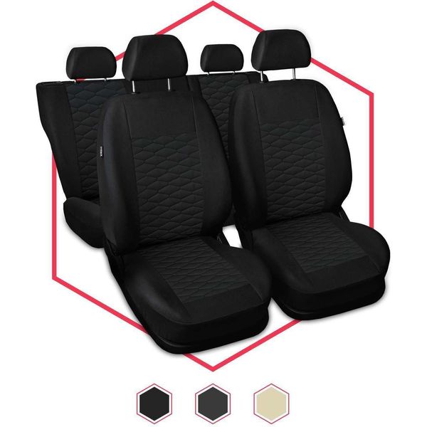 Coprisedili Auto Coprisedili Universali Coprisedili Auto Per Fiat Brava Nero-image