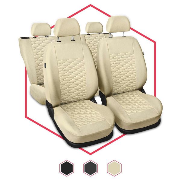 Coprisedili Auto Coprisedili Universali Coprisedili Auto Per Fiat Doblo Beige-image