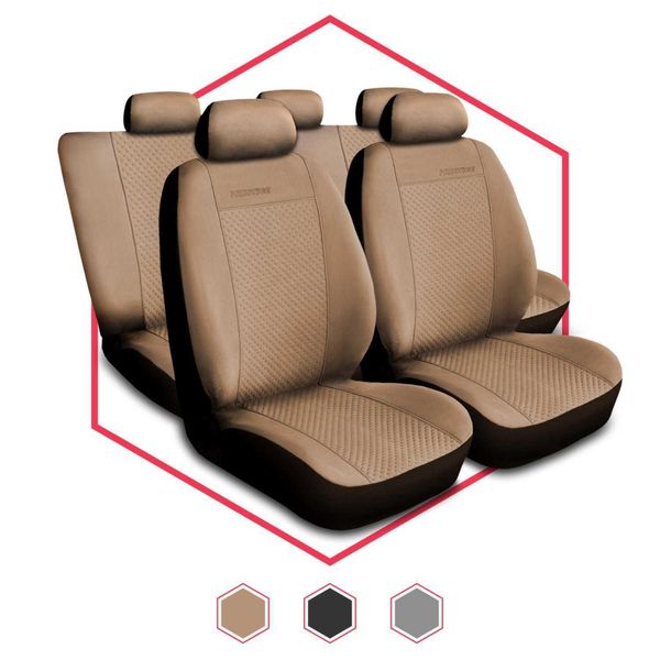 Coprisedili Auto Coprisedili Auto Universali Per Fiat Seicento Beige Prestige-image