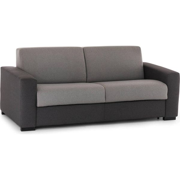 Talamo Italia Divano Fisso 2 Posti Cianite 95X180X90H Cm Grigio Grigio, Sfoderabile Vano Contenitore Porta Cuscini Italy-image