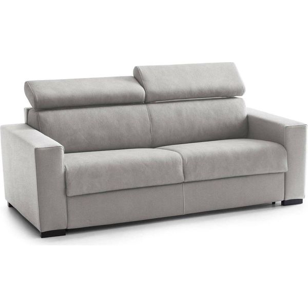 Talamo Italia Divano Fisso 2 Posti Aggius 95X200X85H Cm Grigio Grigio, Sfoderabile Lavabile Italy-image