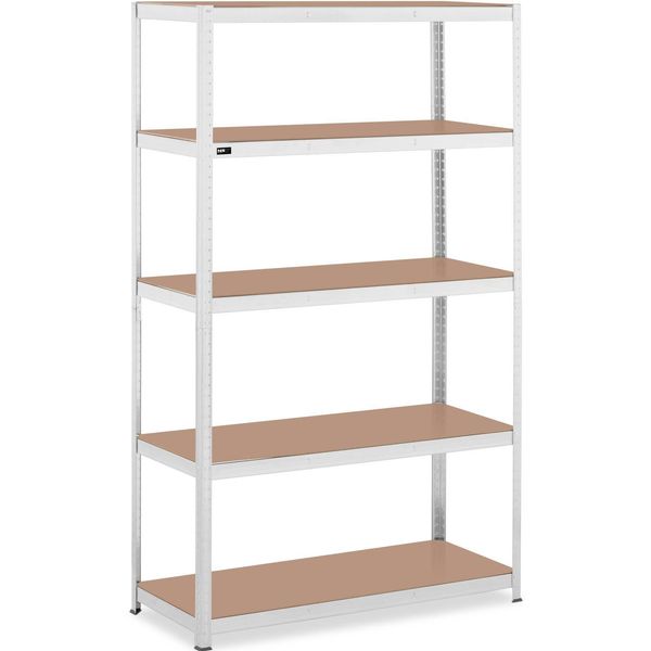 Msw Scaffale Per Carichi Pesanti - 120 X 50 X 200 Cm - Per 5 X 150 Kg - Grigio-image