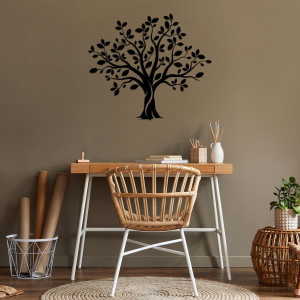Wallity, Albero Monumentale 14, Decorazione Murale, Nero, Metallo, 85 X 74 Cm-image