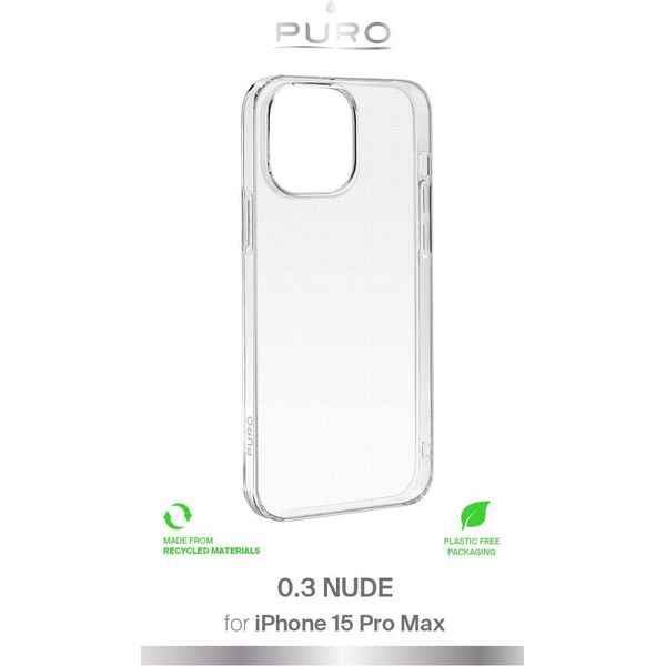 Puro PUIPC15P6703NUDETR Cover Protettiva Per Cellulare 17 Cm (6,7") Cover Trasparente"-image