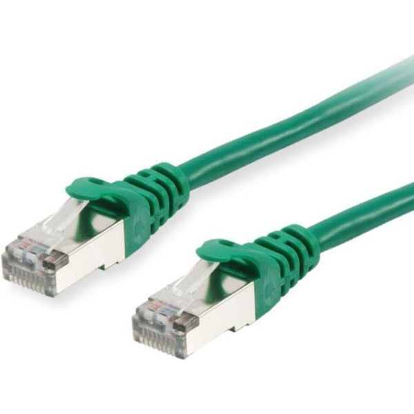 Equip - Cavo Patch - Da RJ-45 (M) A RJ-45 (M) - 30,0 M - S/Ftp - Cat 6 - Schermato, Senza Alogeni, Stampato, A Trefoli - Verde-image