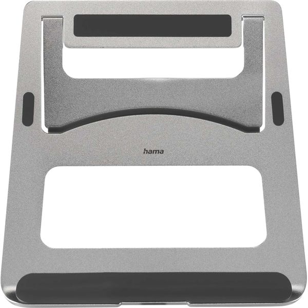 Hama Aluminium, Supporto Per Laptop, Da 28 Cm (11") A 40 Cm (15,6""), Pieghevole, Alluminio, Argento"-image
