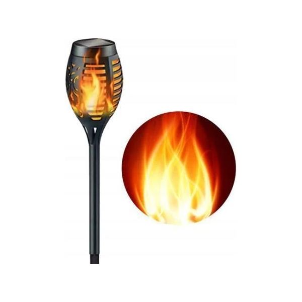 Lampada A Fiamma Solare 1000Mah 96LED 54Cm Enorme Piattaforma Da Giardino Xxxxl-image