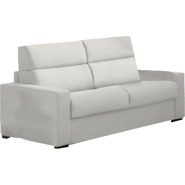 Talamo Italia Divano Letto 3 Posti Marcon 95X220 Cm Nero Chiaro, Sfoderabile Contenitore Italy-image
