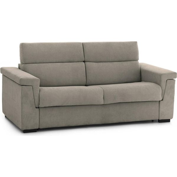 Talamo Italia Divano Letto 3 Posti Nus 95X225 Cm Nero Tortora, Sfoderabile Contenitore Italy-image