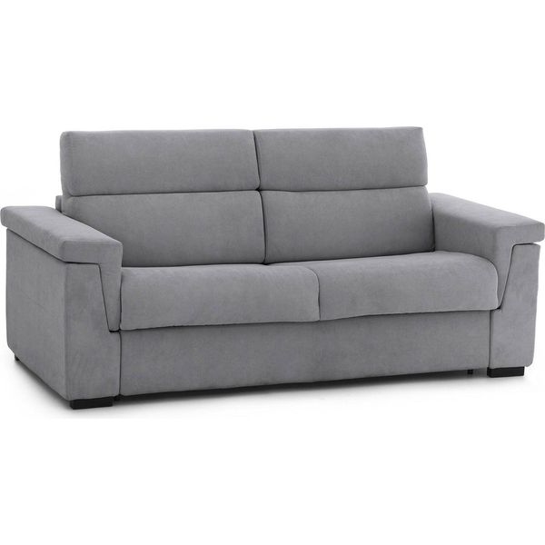 Talamo Italia Divano Fisso 3 Posti Cantu 95X225 Cm Grigio Grigio, Sfoderabile Lavabile Italy-image