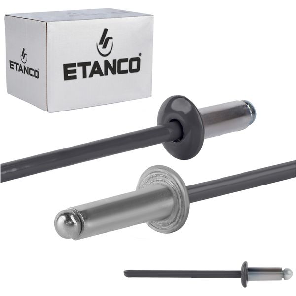 Rivetti Aperti In Alluminio 3,2X8Mm RAL7016-image