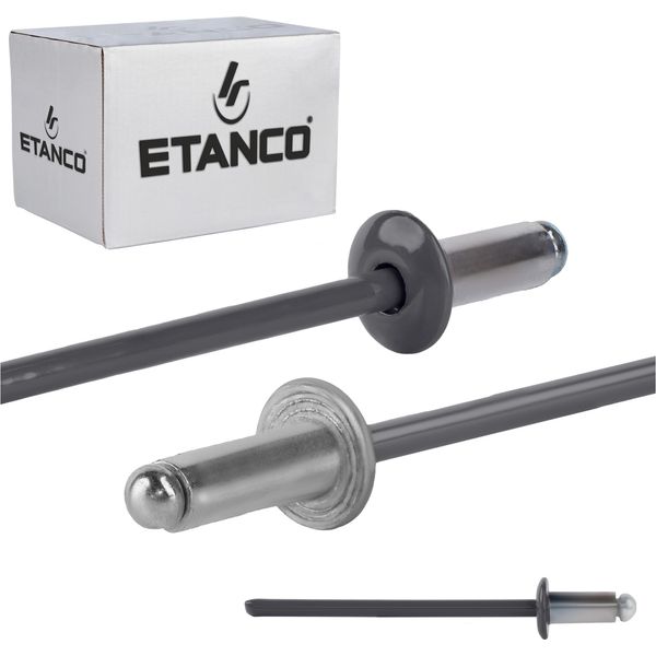 Rivetti Aperti In Alluminio 3,2X6Mm RAL7016-image