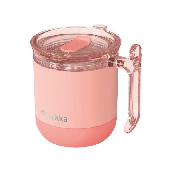 Quokka Wave Smartgrip, Tazza Termica In Acciaio Inox Color Pesca Pastello, 260 Ml, 40275-image
