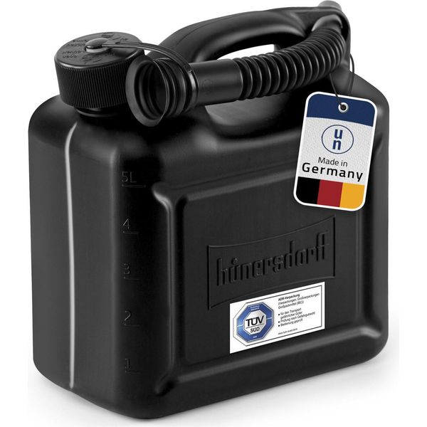 Tanica Per Carburante Tanica Per Benzina Da 5 Litri, Tanica Per Gasolio Nera-image
