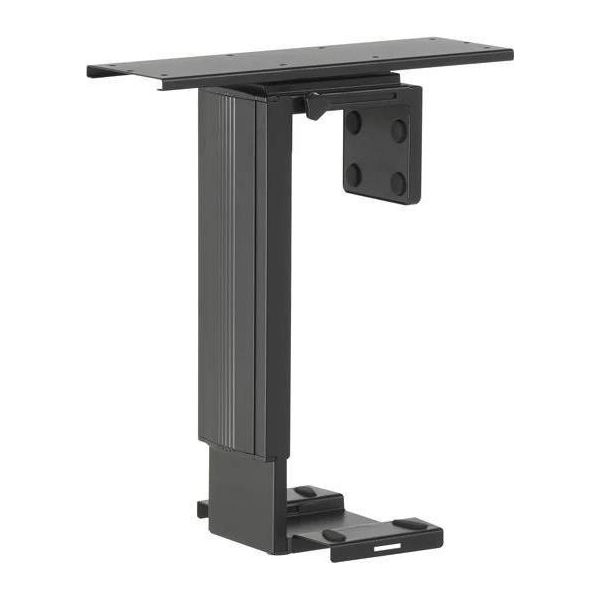 Supporto Per Pc Sotto La Scrivania - Supporto Per Computer Regolabile E Appeso, Nero, Resistente-image
