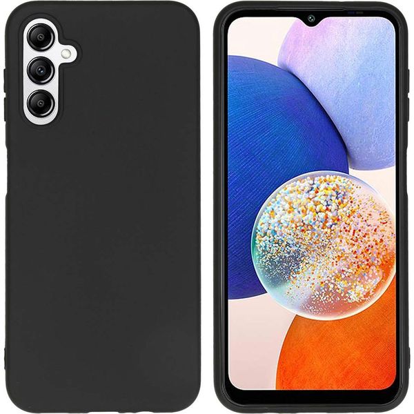 Samsung Galaxy A14/Samsung Galaxy A14 Cover - Silicone - Custodia Morbida Accezz/Copertura Posteriore - Nero-image